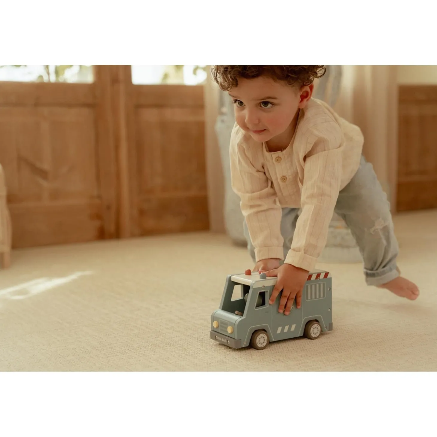 Little Dutch Fourgon de police en bois FSC Multicolore