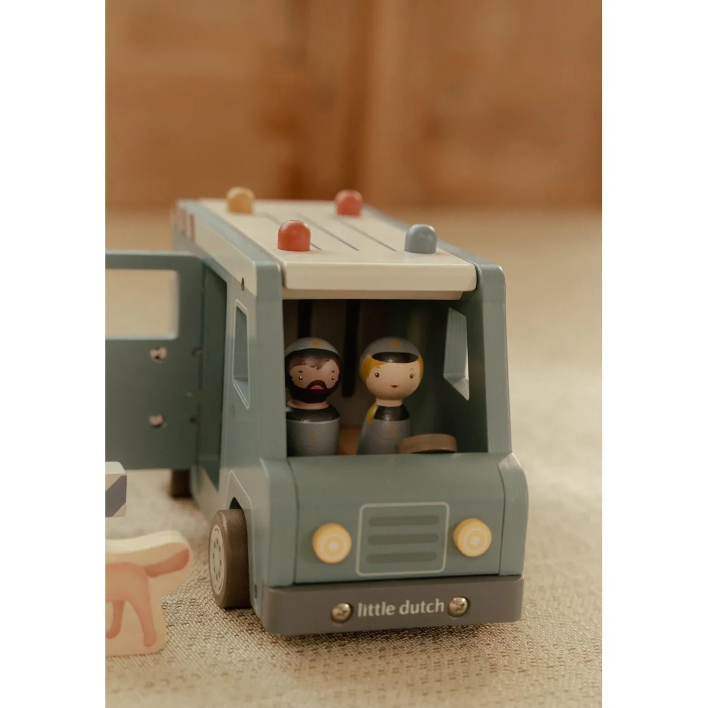 Little Dutch Fourgon de police en bois FSC Multicolore