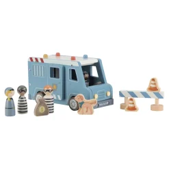 Little Dutch Fourgon de police en bois FSC Multicolore