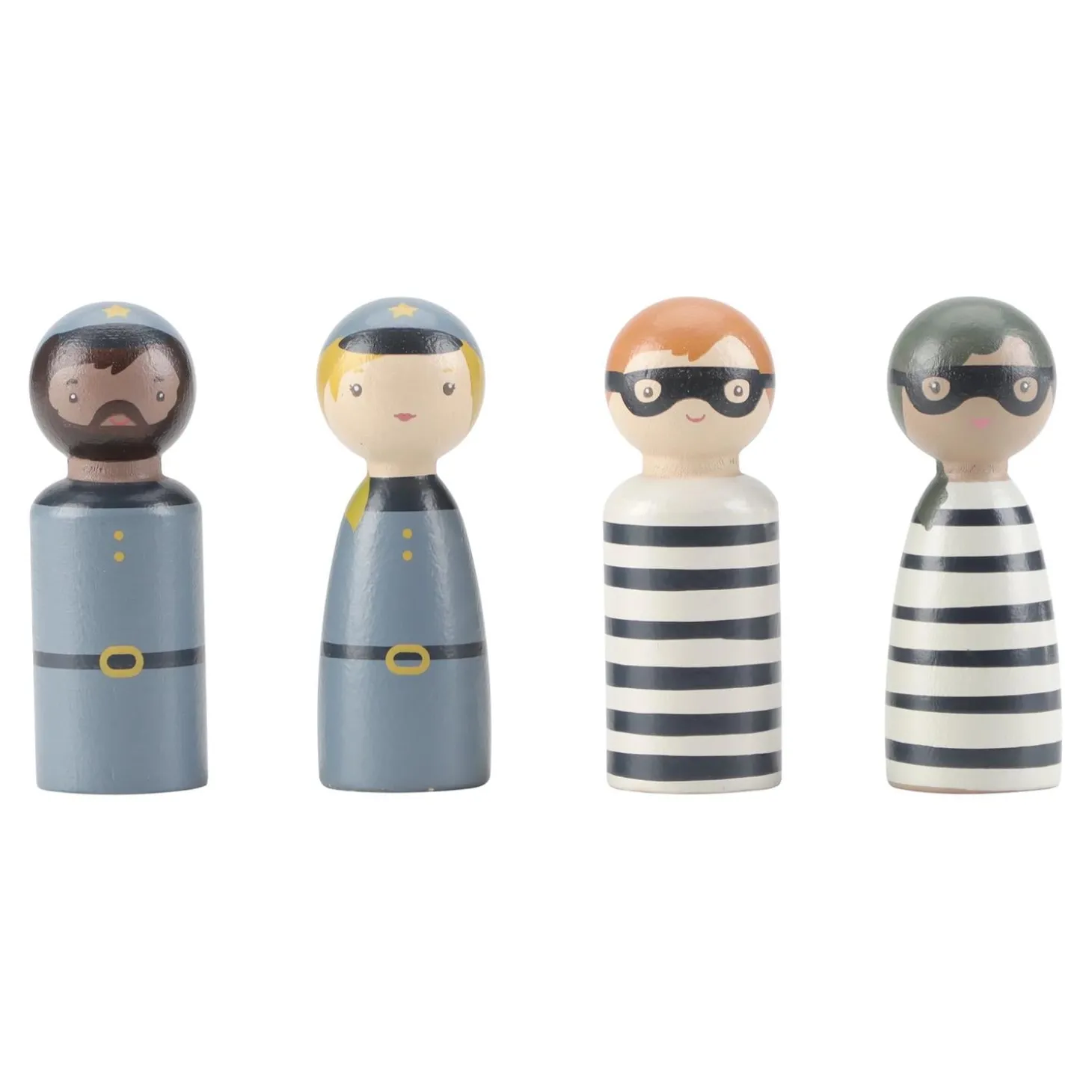 Little Dutch Fourgon de police en bois FSC Multicolore