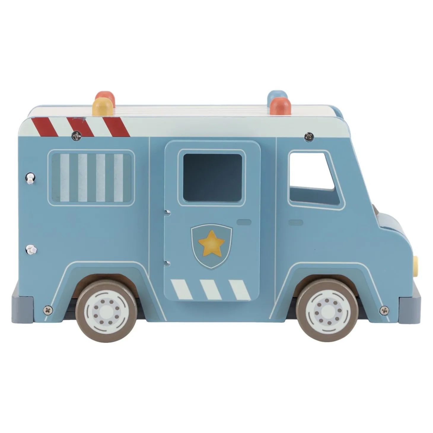 Little Dutch Fourgon de police en bois FSC Multicolore