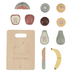 Little Dutch Fruits à découper en bois FSC Multicolore