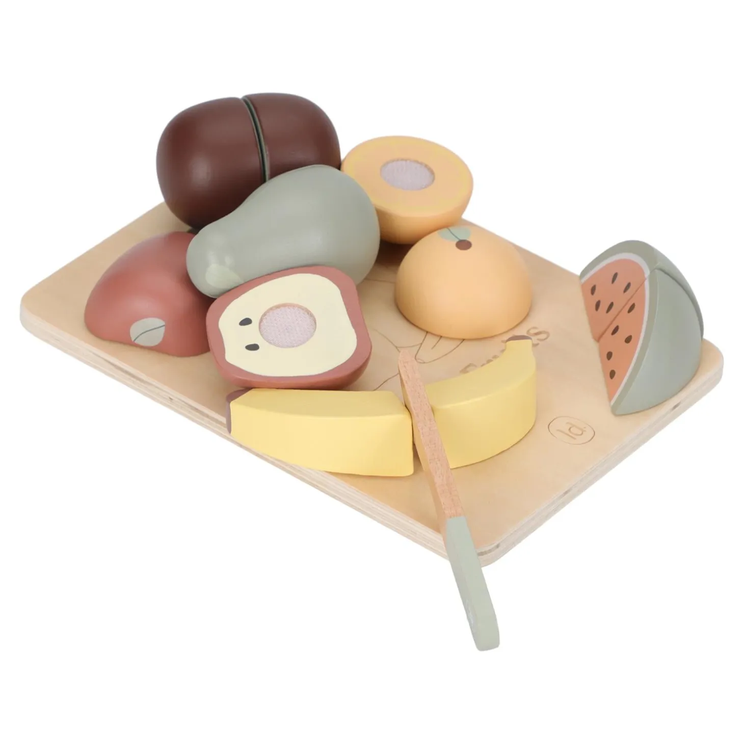 Little Dutch Fruits à découper en bois FSC Multicolore