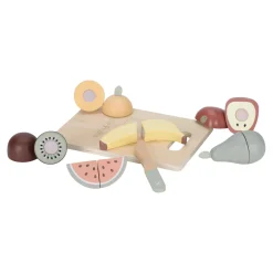 Little Dutch Fruits à découper en bois FSC Multicolore