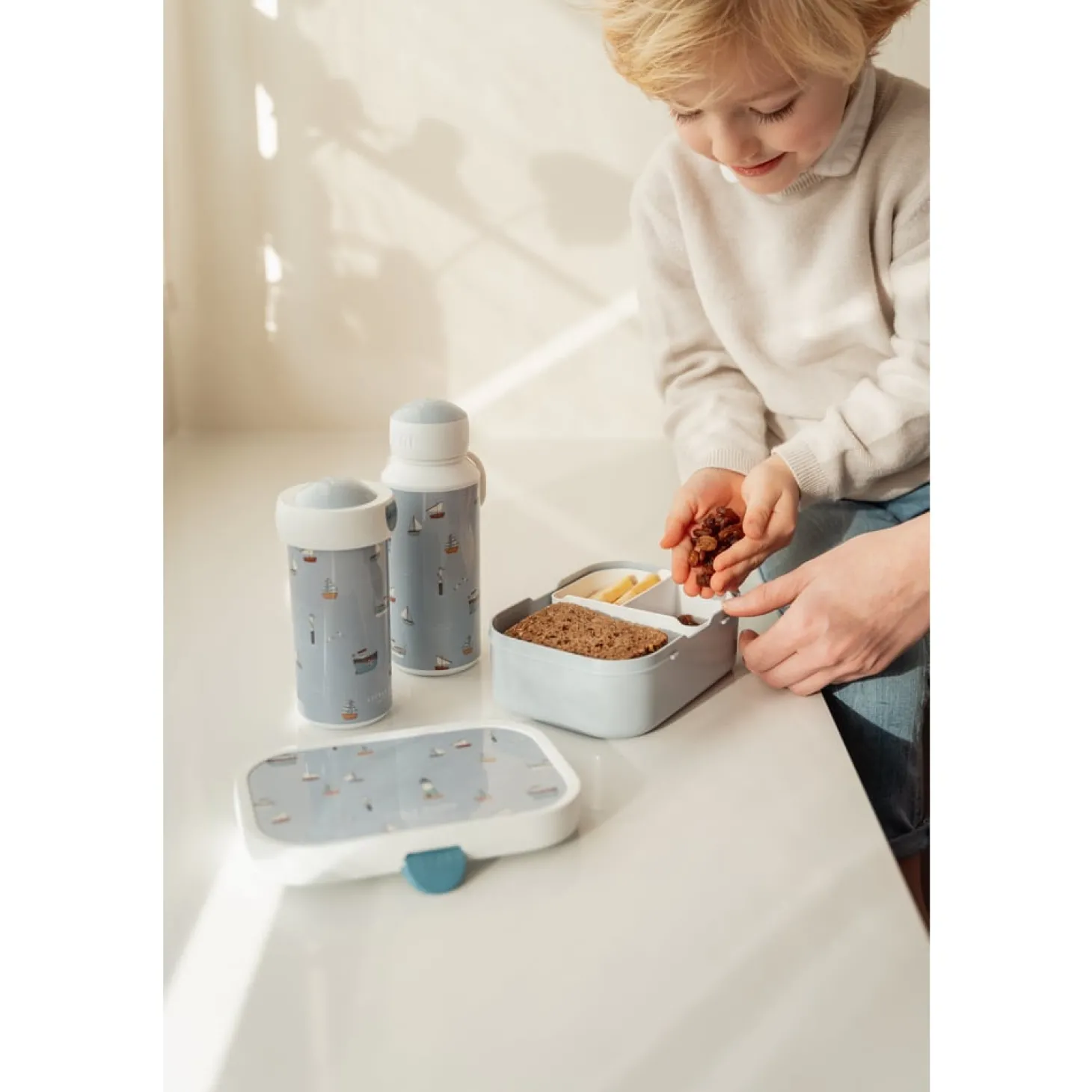 Little Dutch Gourde campus - Sailors Bay Bleu 300 ml