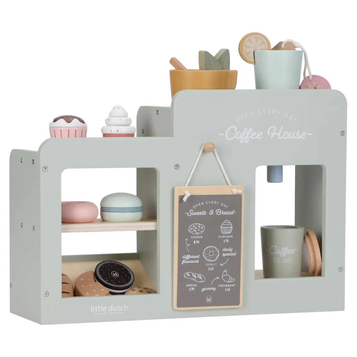 Little Dutch Grande machine à café en bois FSC Multicolore