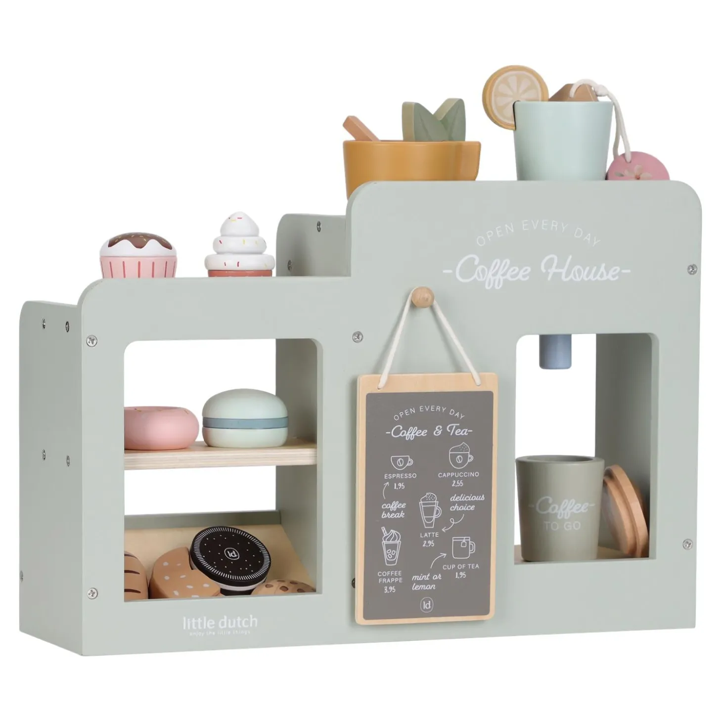 Little Dutch Grande machine à café en bois FSC Multicolore