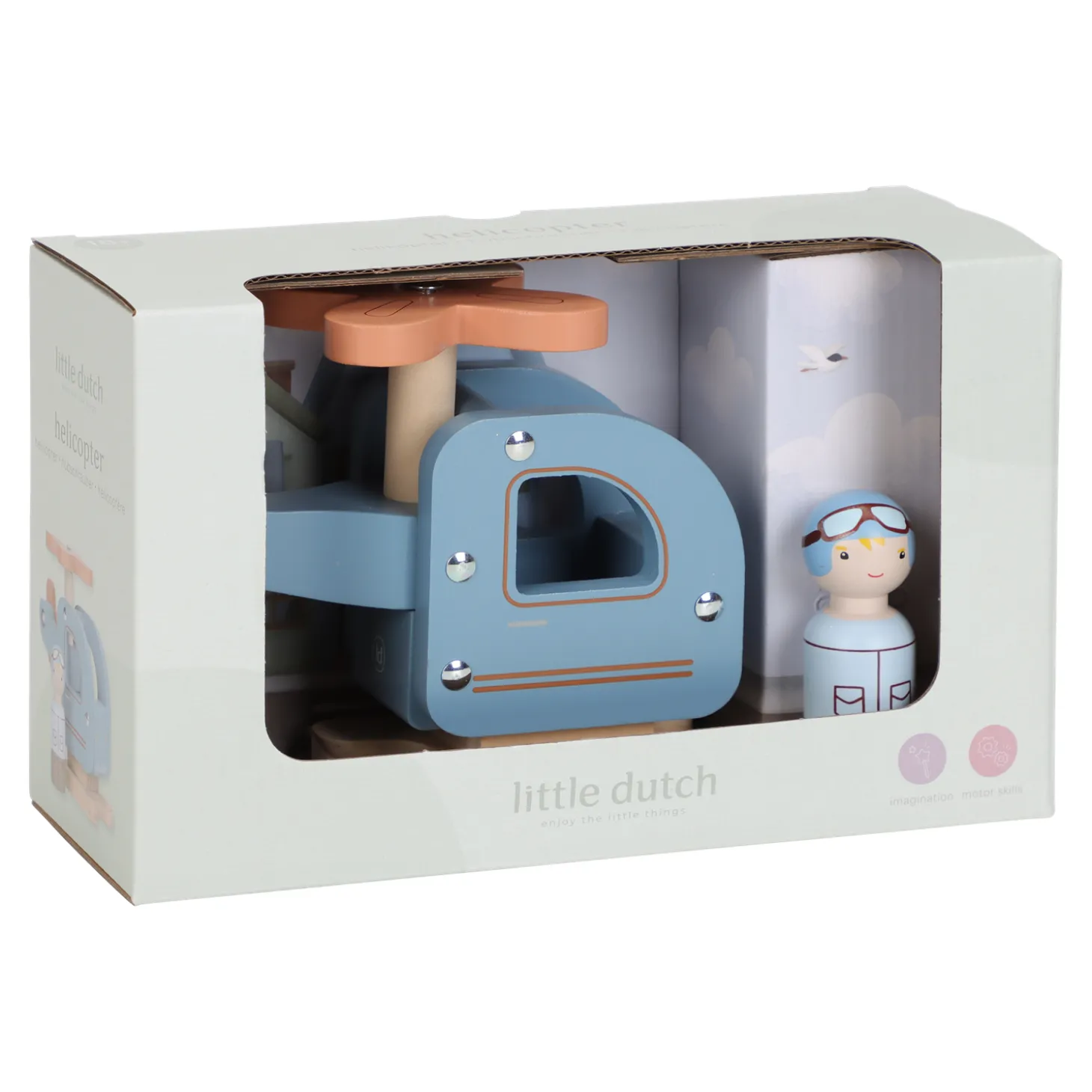 Little Dutch Hélicoptère avec figurine Multicolore