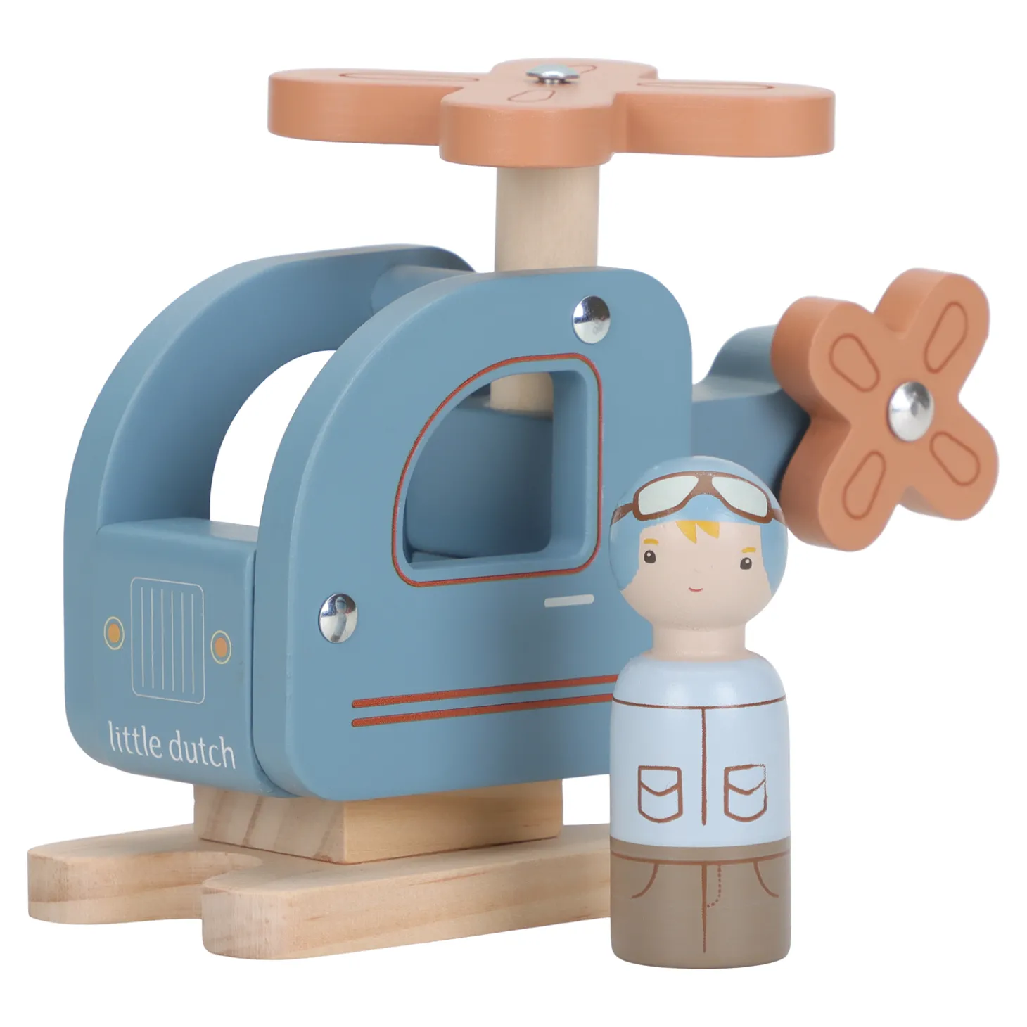 Little Dutch Hélicoptère avec figurine Multicolore