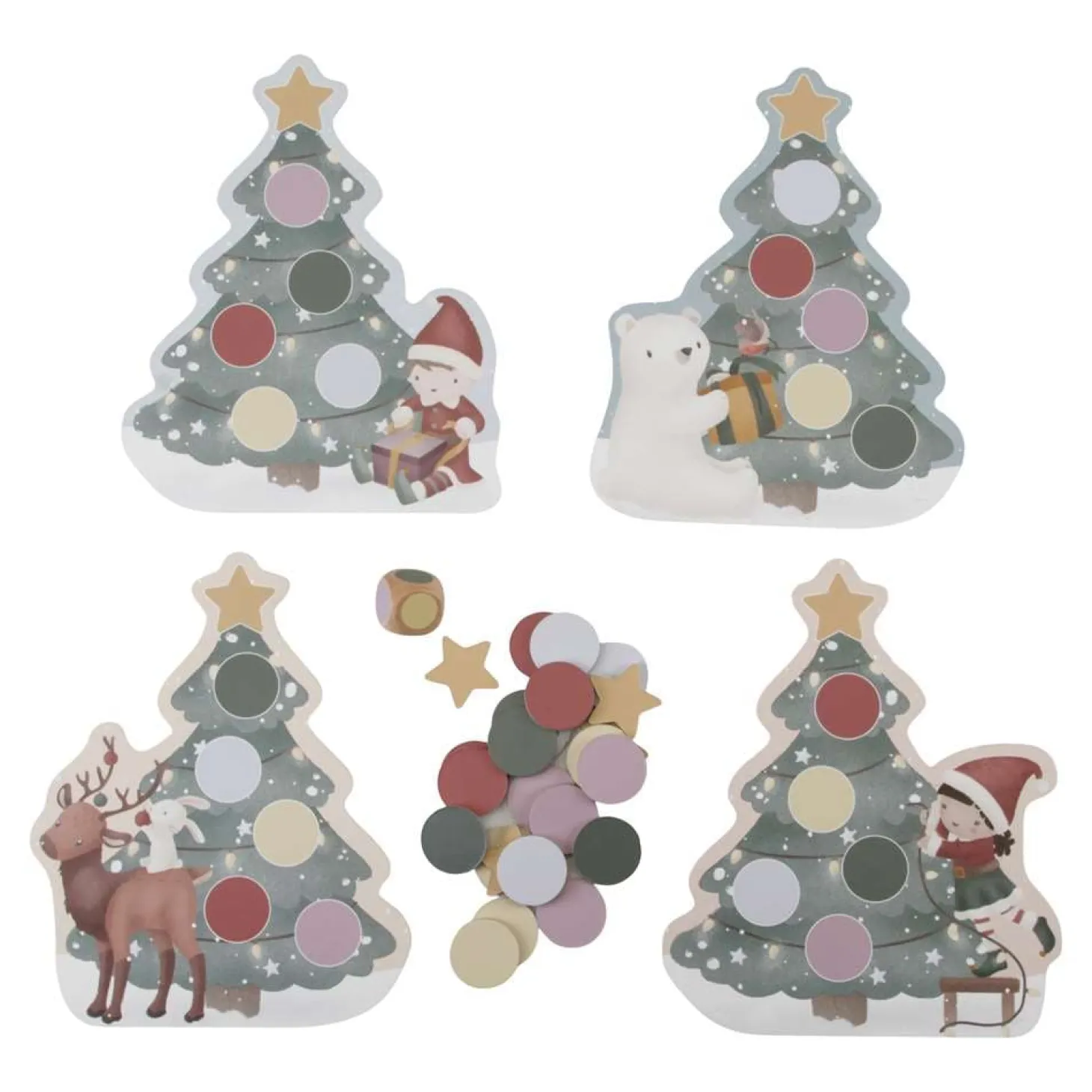 Little Dutch Jeu du sapin de Noël en bois FSC