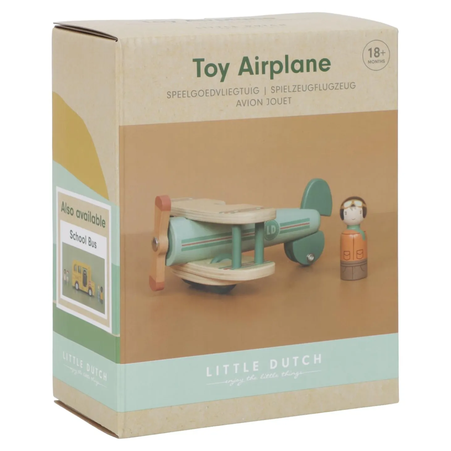 Little Dutch Jouet avion Olive