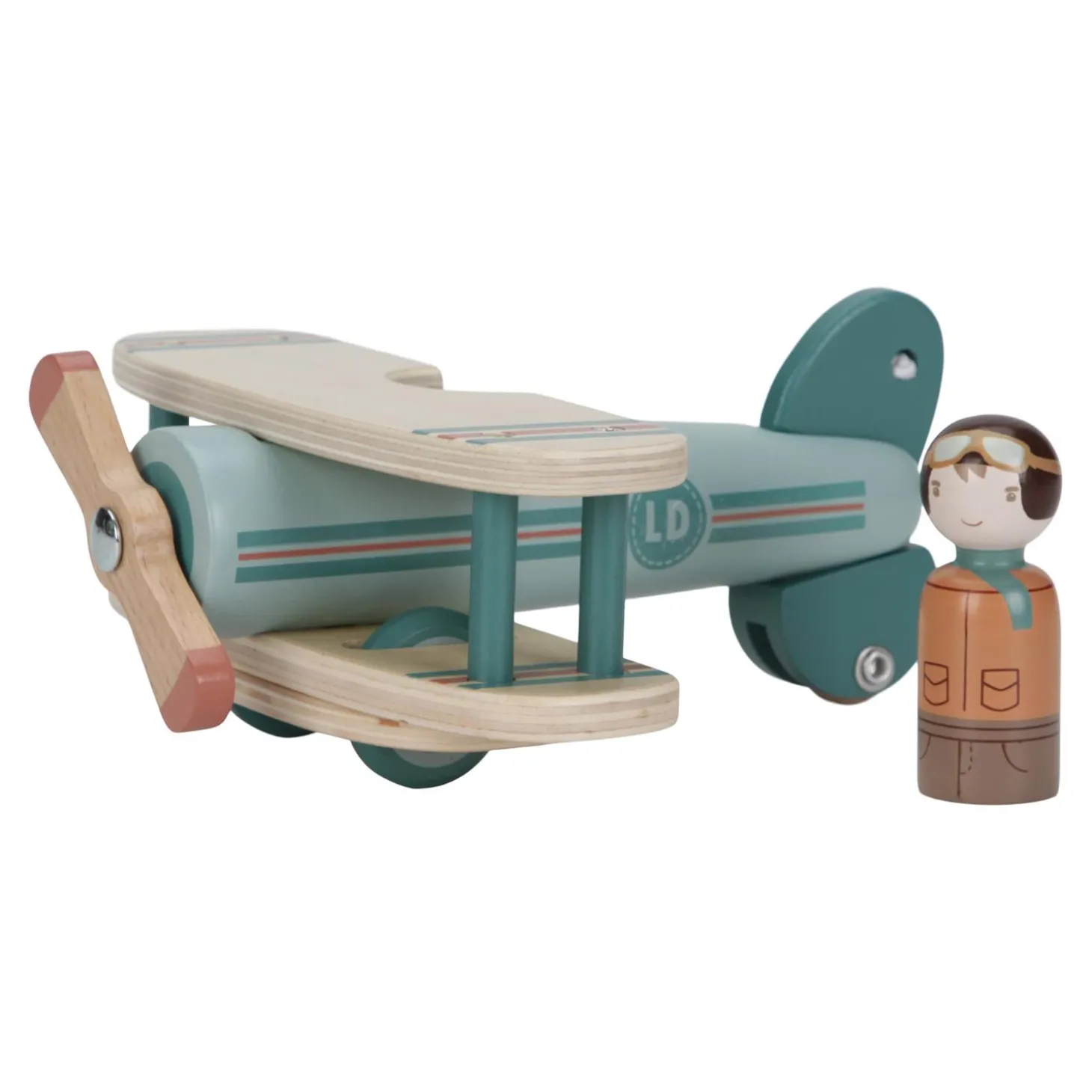 Little Dutch Jouet avion Olive