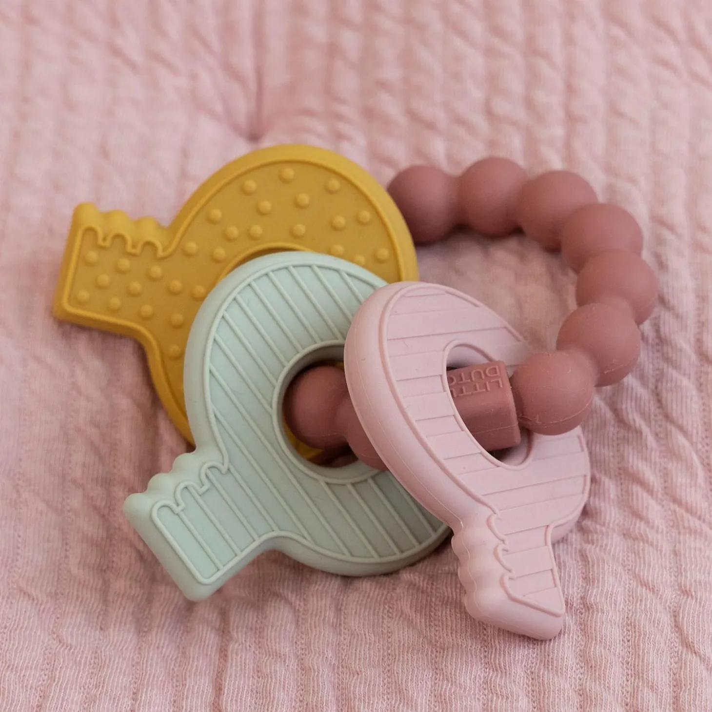 Little Dutch Jouet de dentition clefs Rose