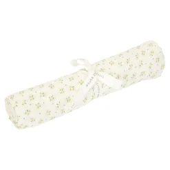 Little Dutch Lange XL en gaze de coton Blueberry Leaves/Pure Sage 120x120 cm