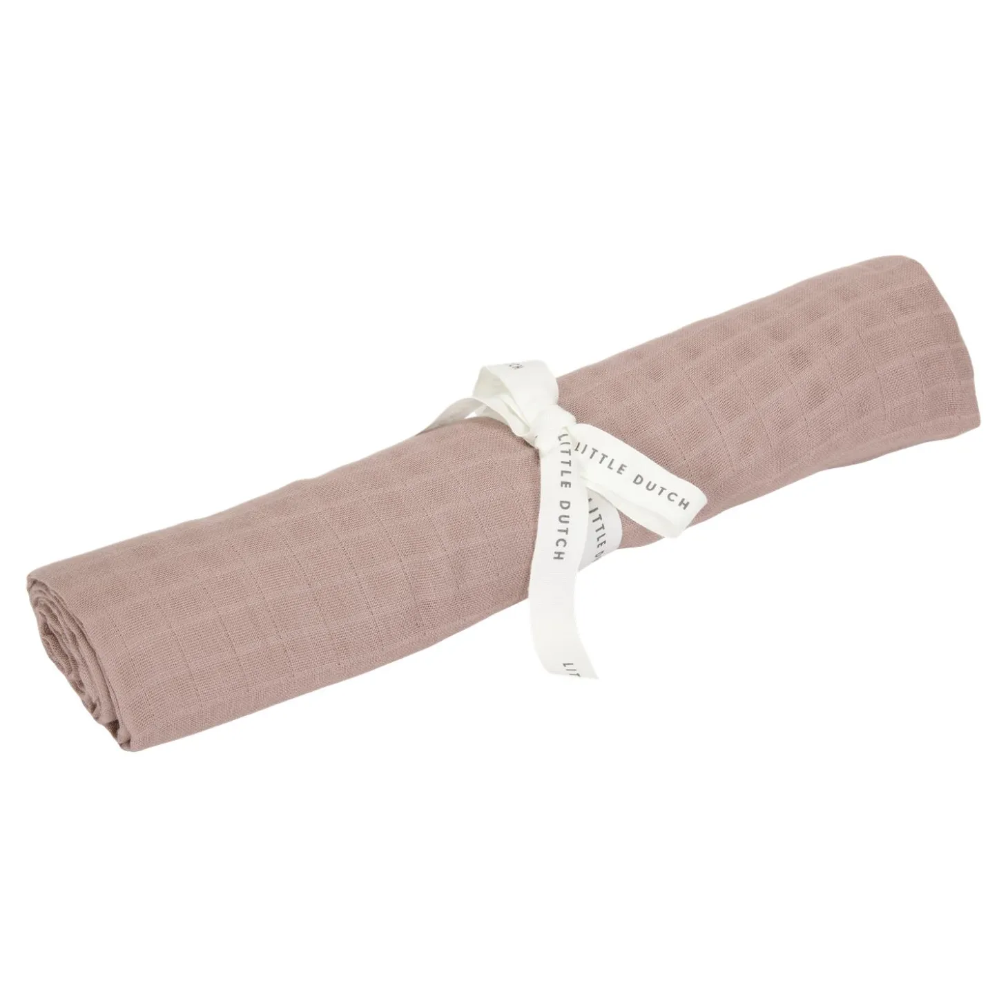 Little Dutch Lange XL en gaze de coton Pure Pink Blush 120x120 cm