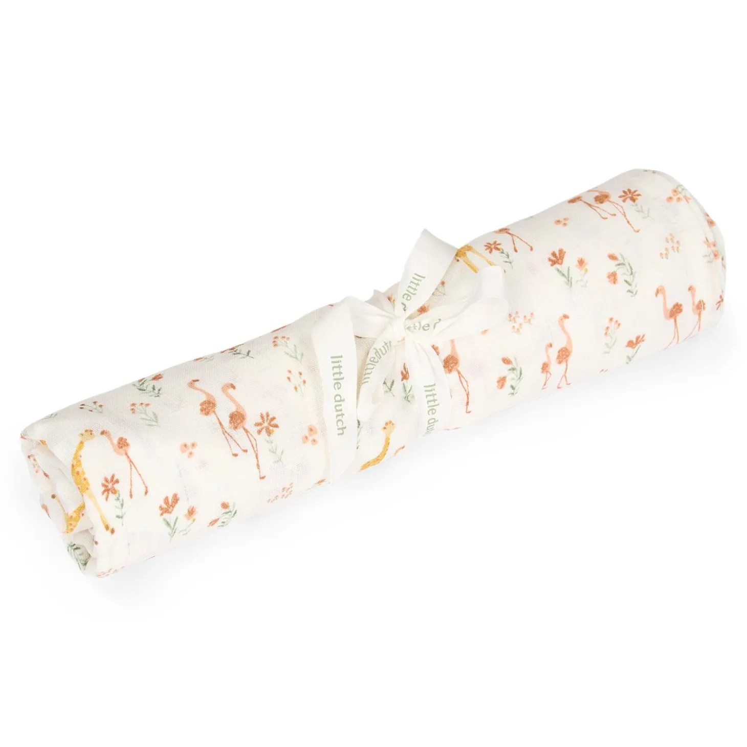 Little Dutch Lange XL en gaze de coton Blooming Safari 120x120 cm