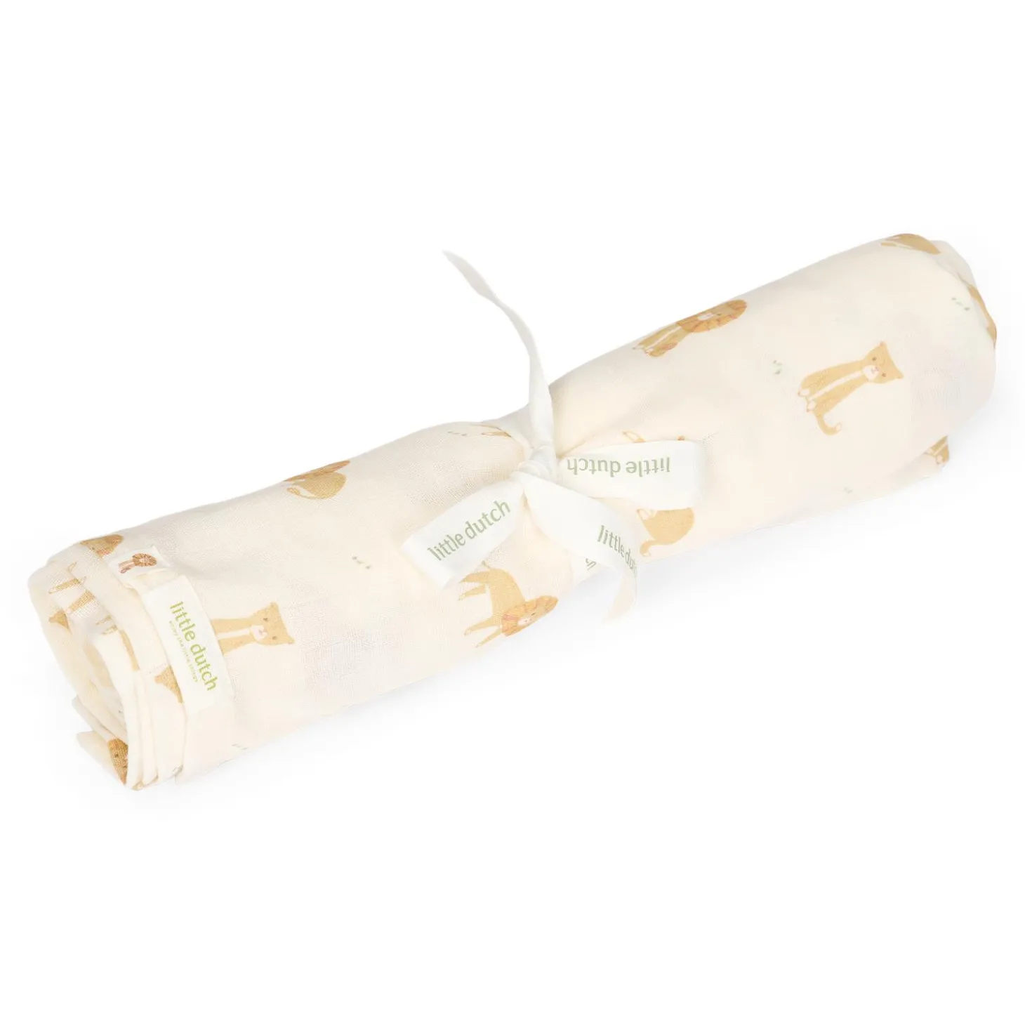 Little Dutch Lange XL en gaze de coton Safari Leo 120x120 cm