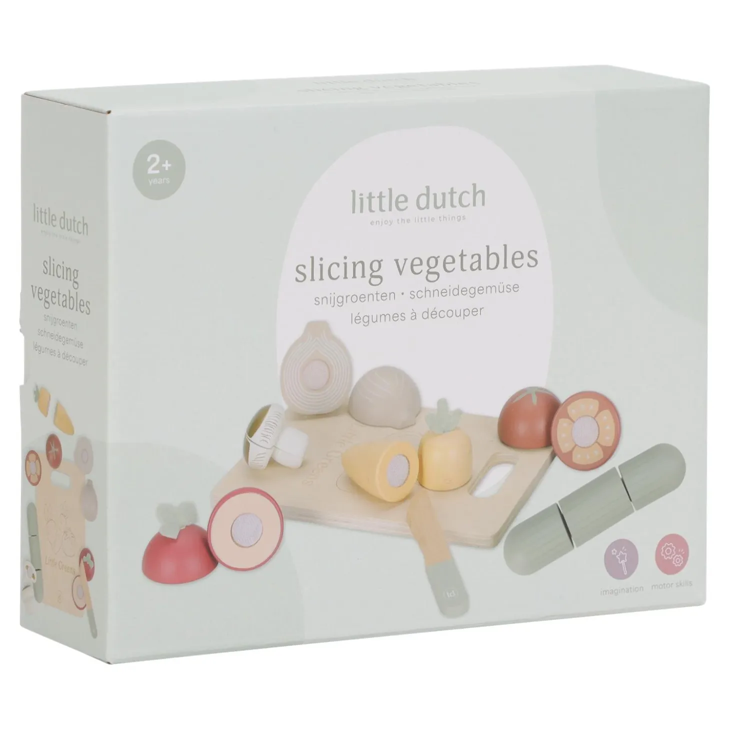 Little Dutch Légumes à découper en bois FSC Multicolore