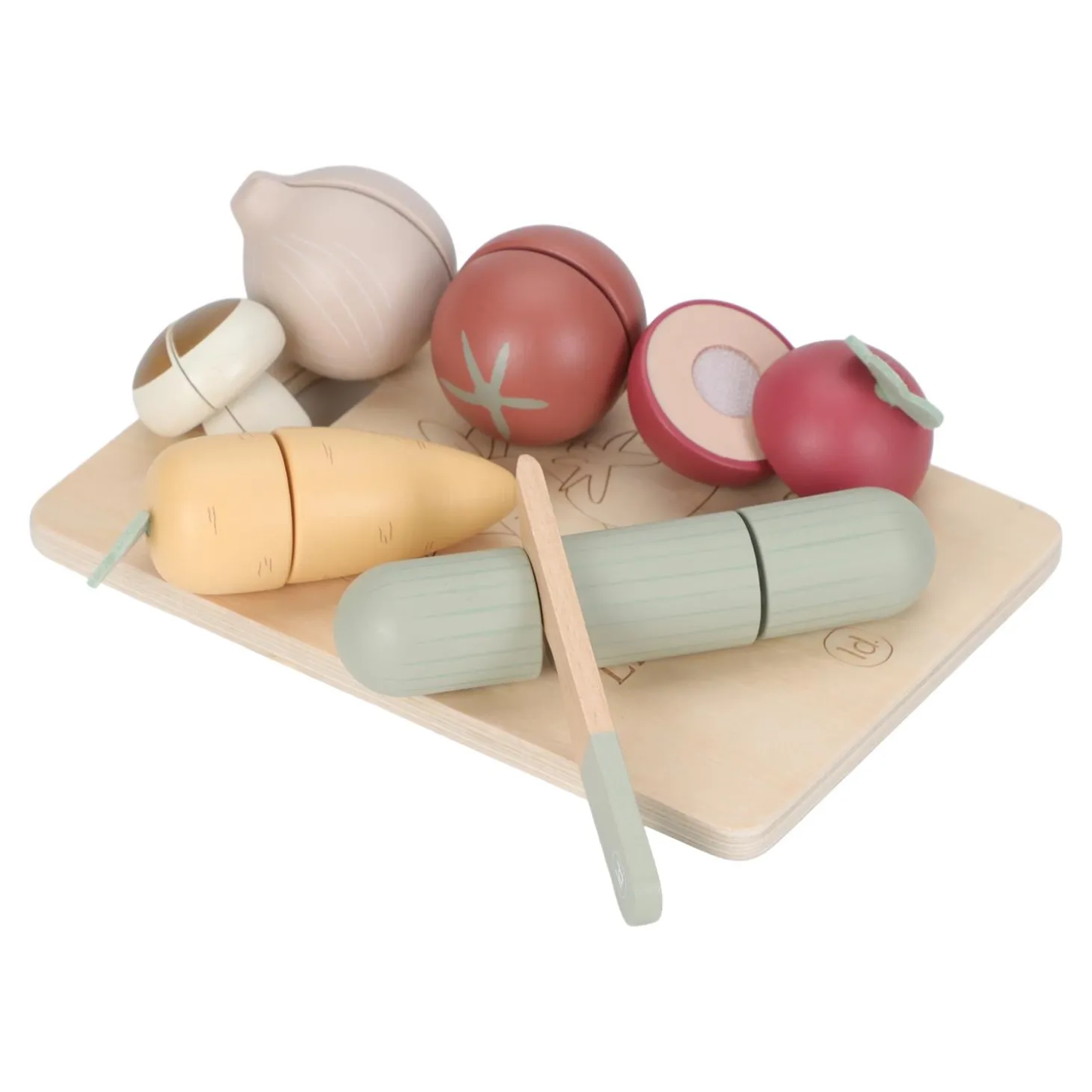 Little Dutch Légumes à découper en bois FSC Multicolore