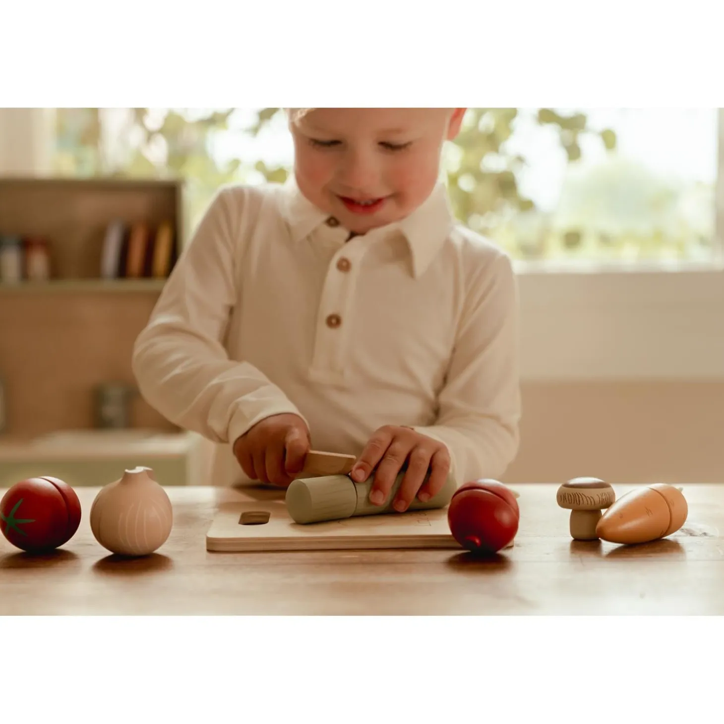 Little Dutch Légumes à découper en bois FSC Multicolore