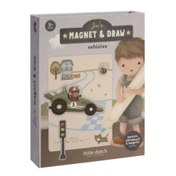 Little Dutch Livre de dessin magnétique Jim Véhicules