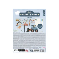 Little Dutch                    Livre de dessin magnétique Jim    Véhicules