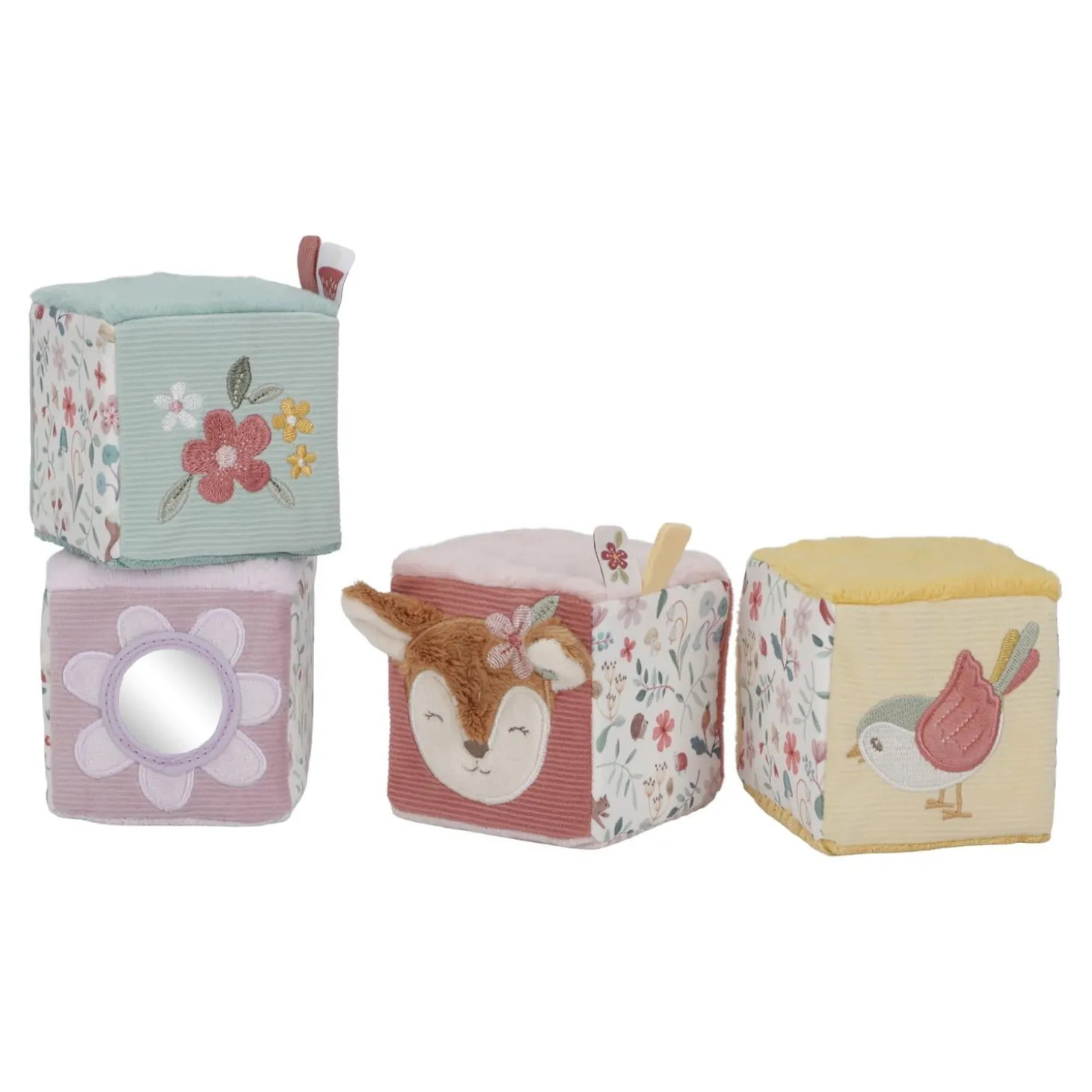 Little Dutch Lot de 4 cubes doux Fairy Garden