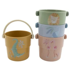 Little Dutch                    Lot de 4 gobelets de bain    Safari Friends