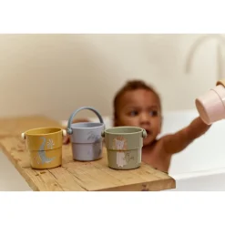 Little Dutch                    Lot de 4 gobelets de bain    Safari Friends