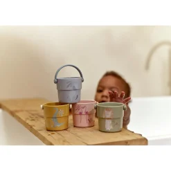 Little Dutch                    Lot de 4 gobelets de bain    Safari Friends