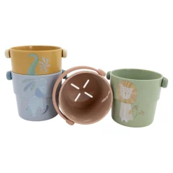 Little Dutch                    Lot de 4 gobelets de bain    Safari Friends