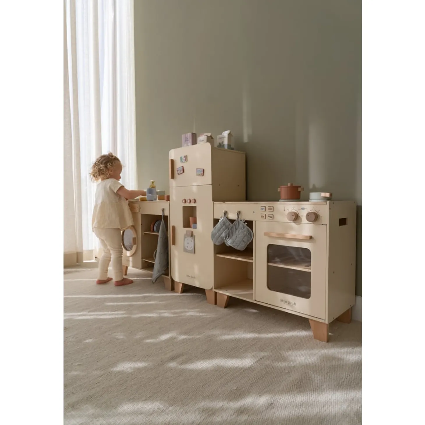 Little Dutch Machine à laver FSC Edition Limitée Beige