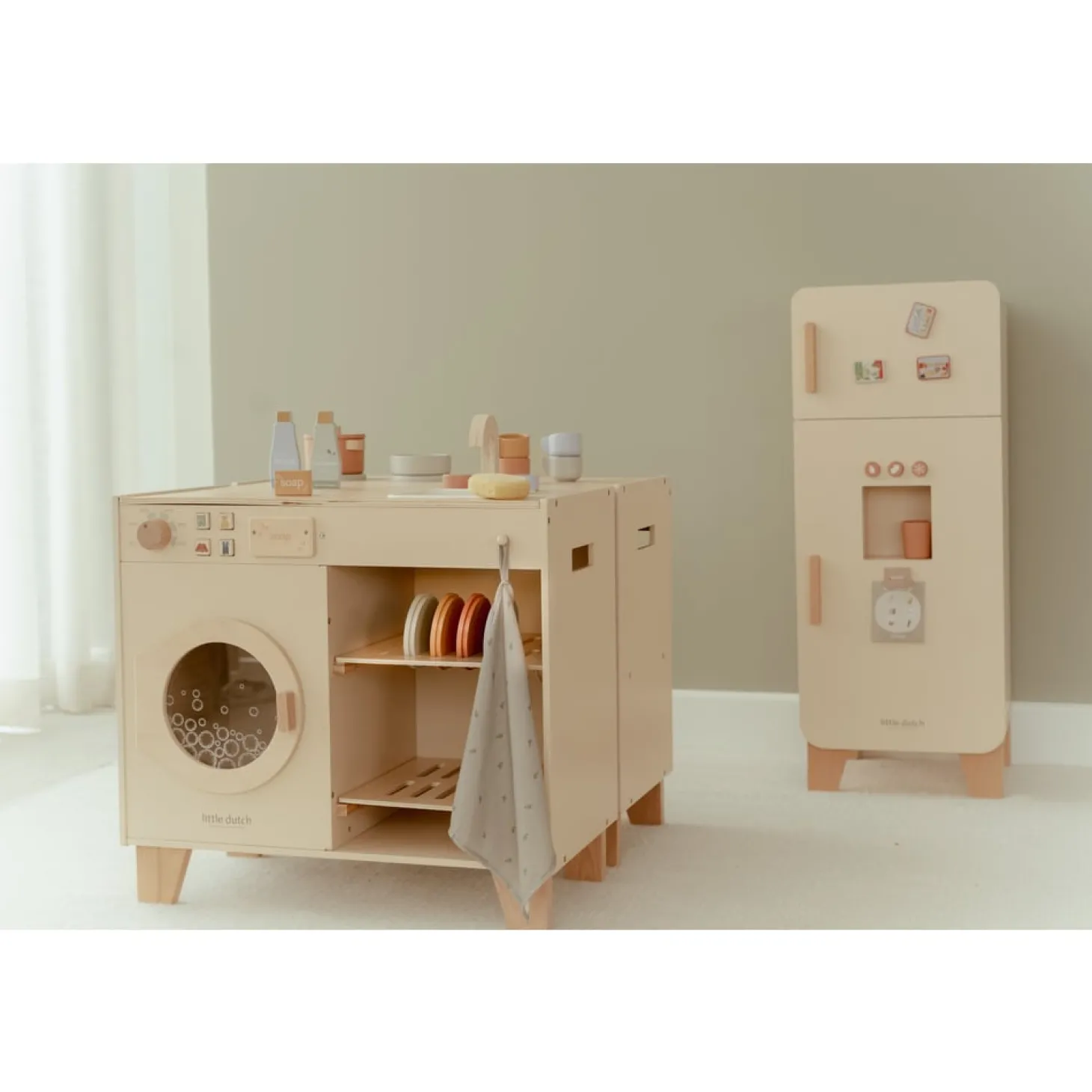 Little Dutch Machine à laver FSC Edition Limitée Beige