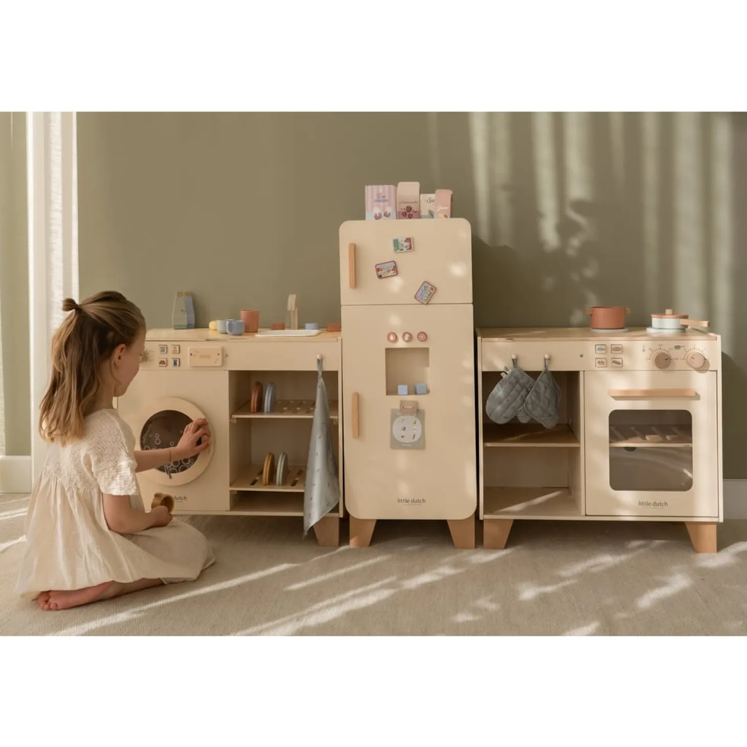 Little Dutch Machine à laver FSC Edition Limitée Beige