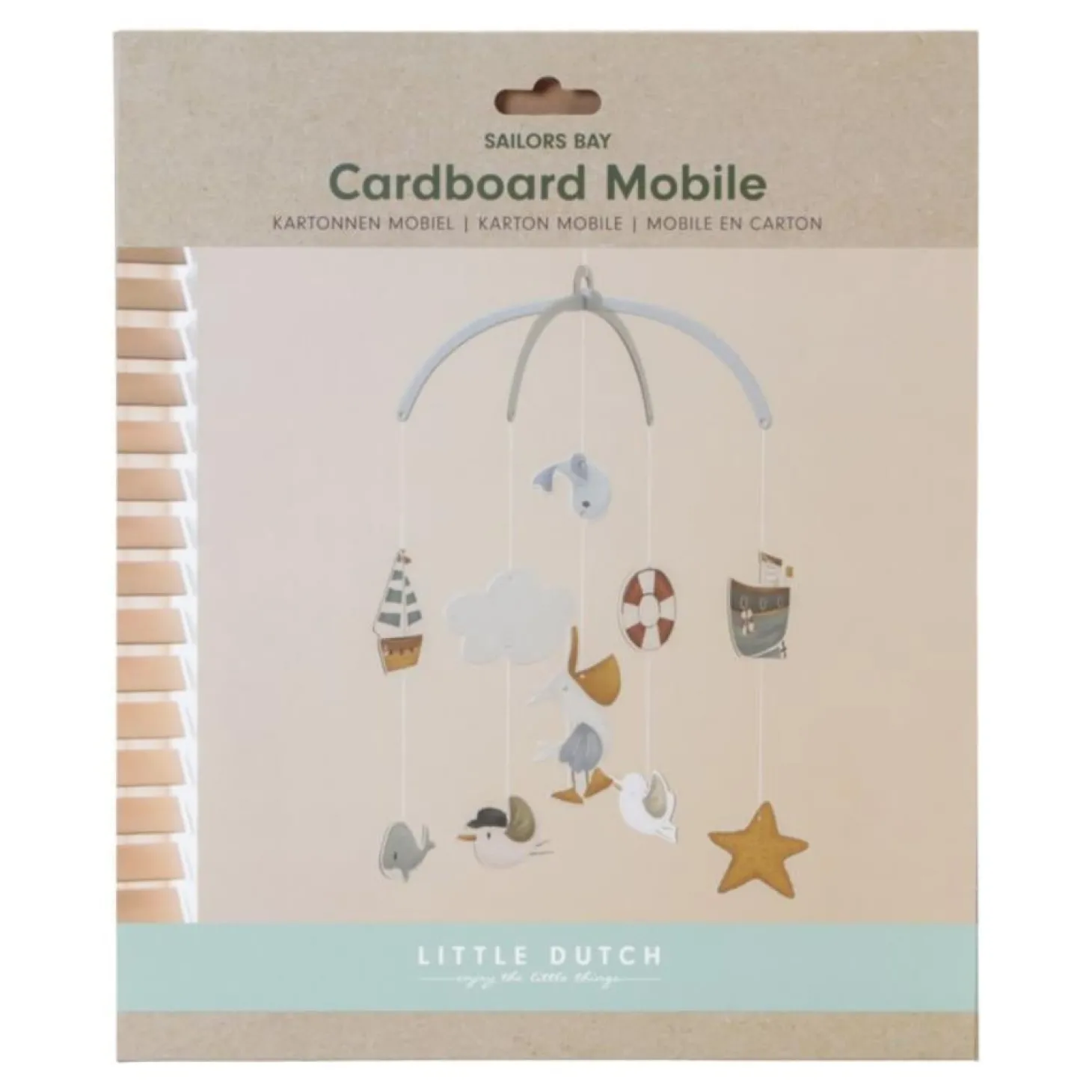 Little Dutch Mobile en carton FSC Sailors Bay