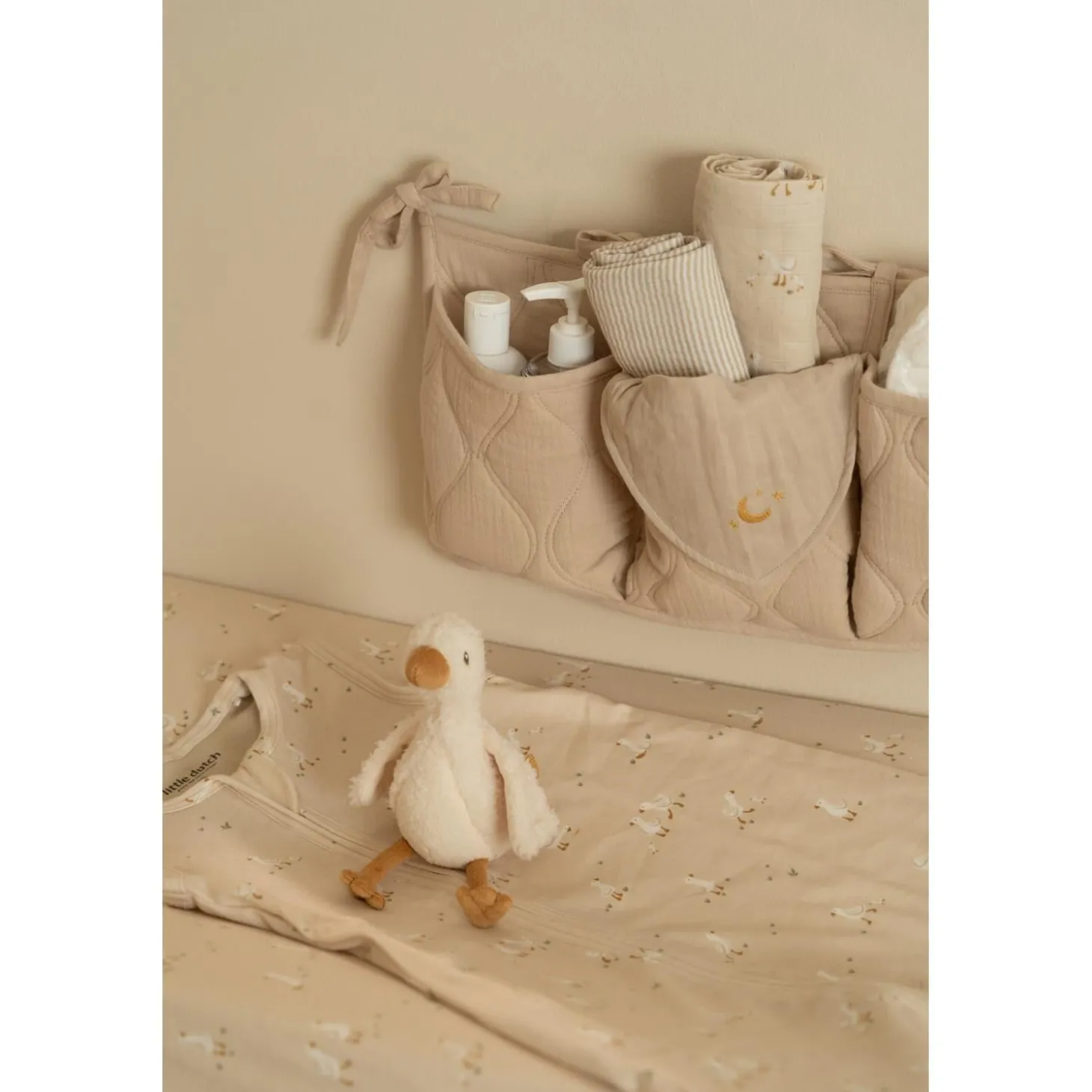 Little Dutch Organisateur de lit Pure Soft Beige