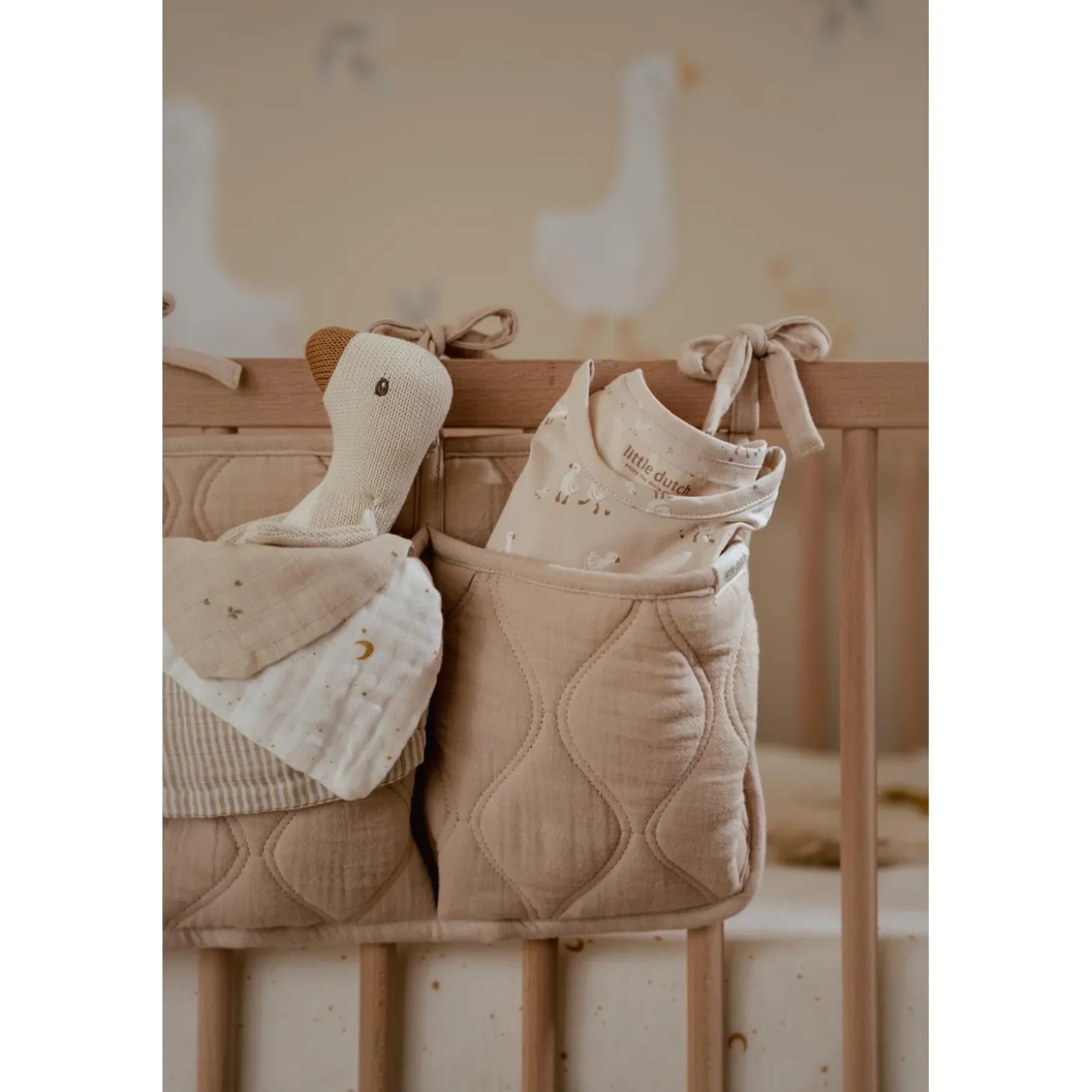 Little Dutch Organisateur de lit Pure Soft Beige