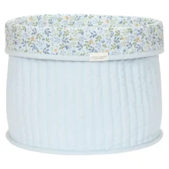 Little Dutch                    Panier de commode matelassé grand (réversible)     Forest Treasures/Denim Blue