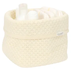Little Dutch                    Panier de commode tricoté petit     Pure Soft White