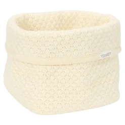 Little Dutch Panier de commode tricoté petit Pure Soft White