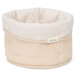Little Dutch                    Panier de commode rond petit      Pure Soft Beige stripe