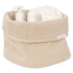 Little Dutch Panier de commode tricoté petit Pure Soft Beige