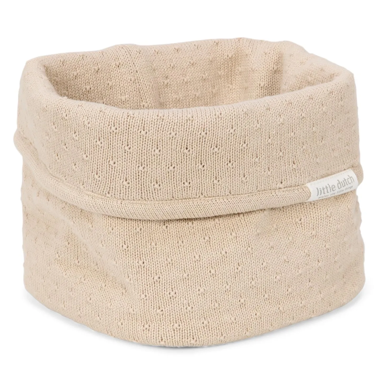 Little Dutch Panier de commode tricoté petit Pure Soft Beige