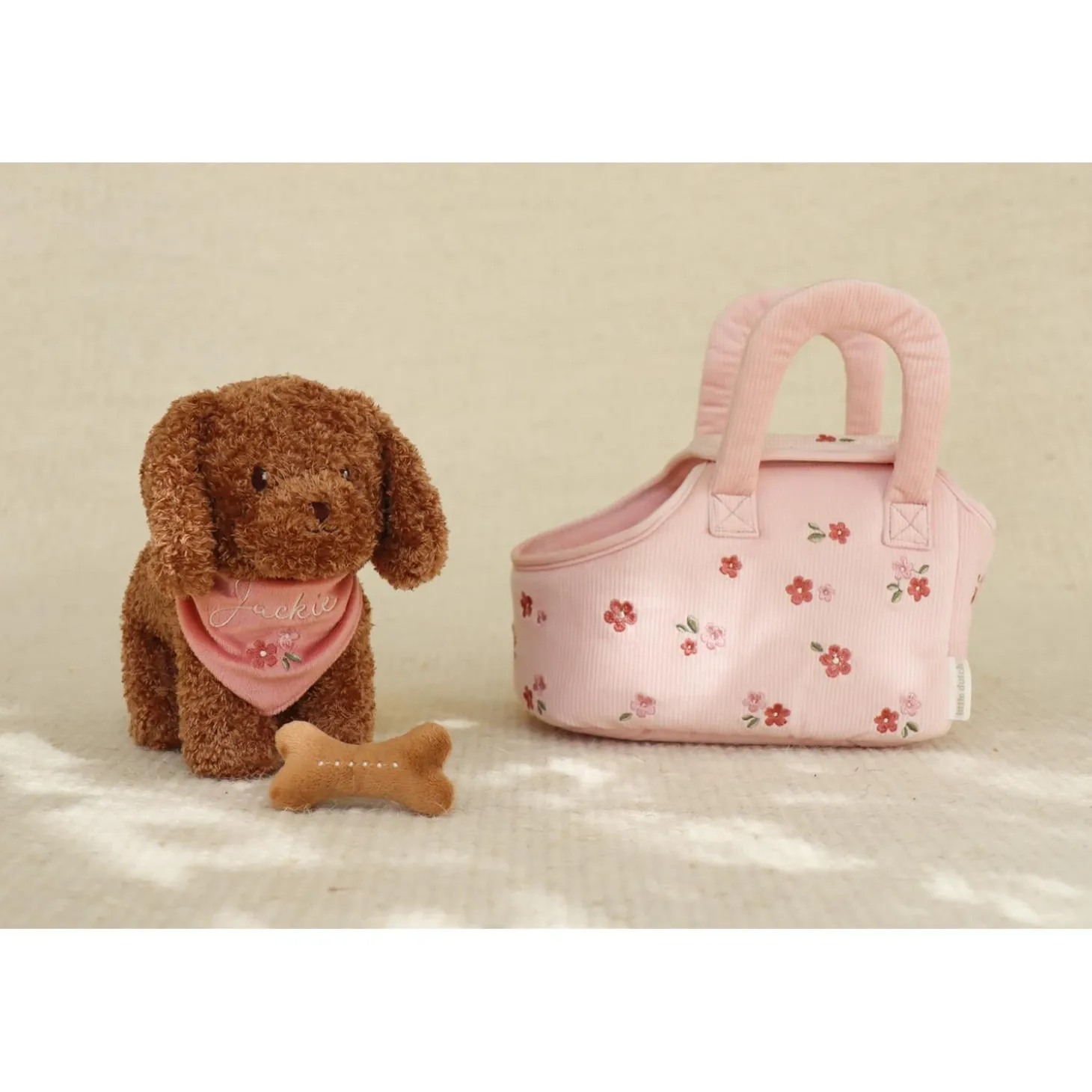 Little Dutch Peluche chien avec sac de transport Jackie