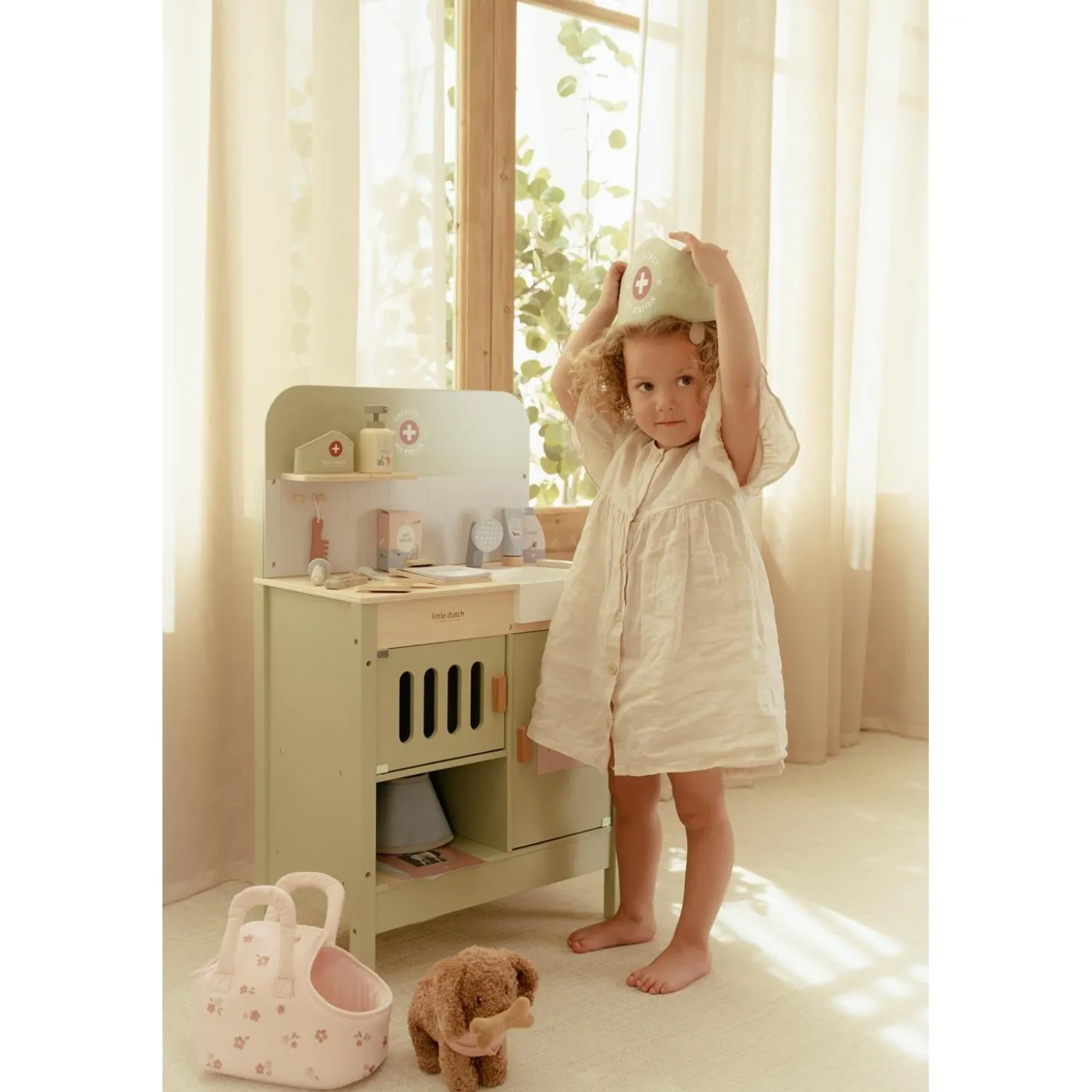Little Dutch Peluche chien avec sac de transport Jackie
