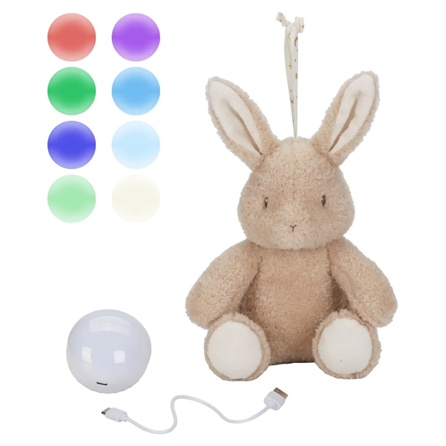 Little Dutch Peluche musicale et lumineuse Lapin Newborn