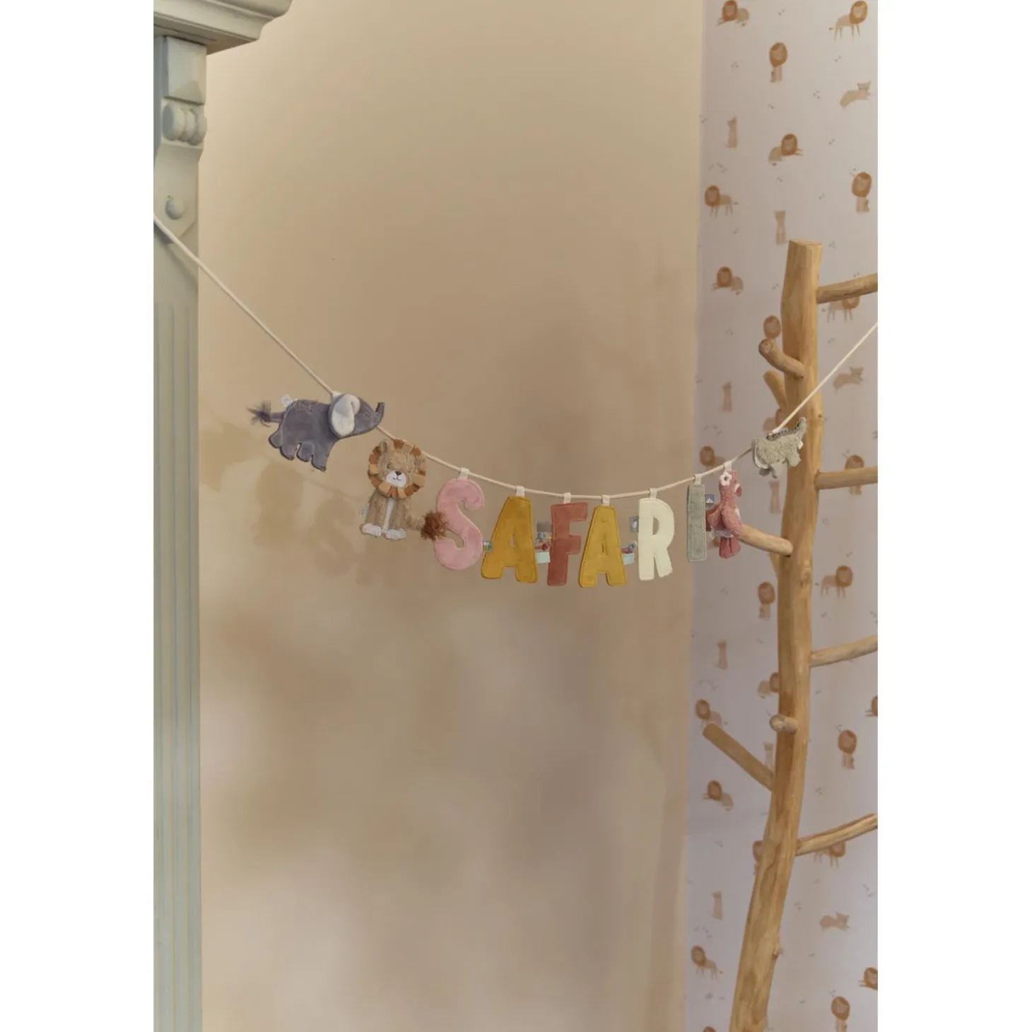 Little Dutch Pendentif Elephant en tissu Safari Friends
