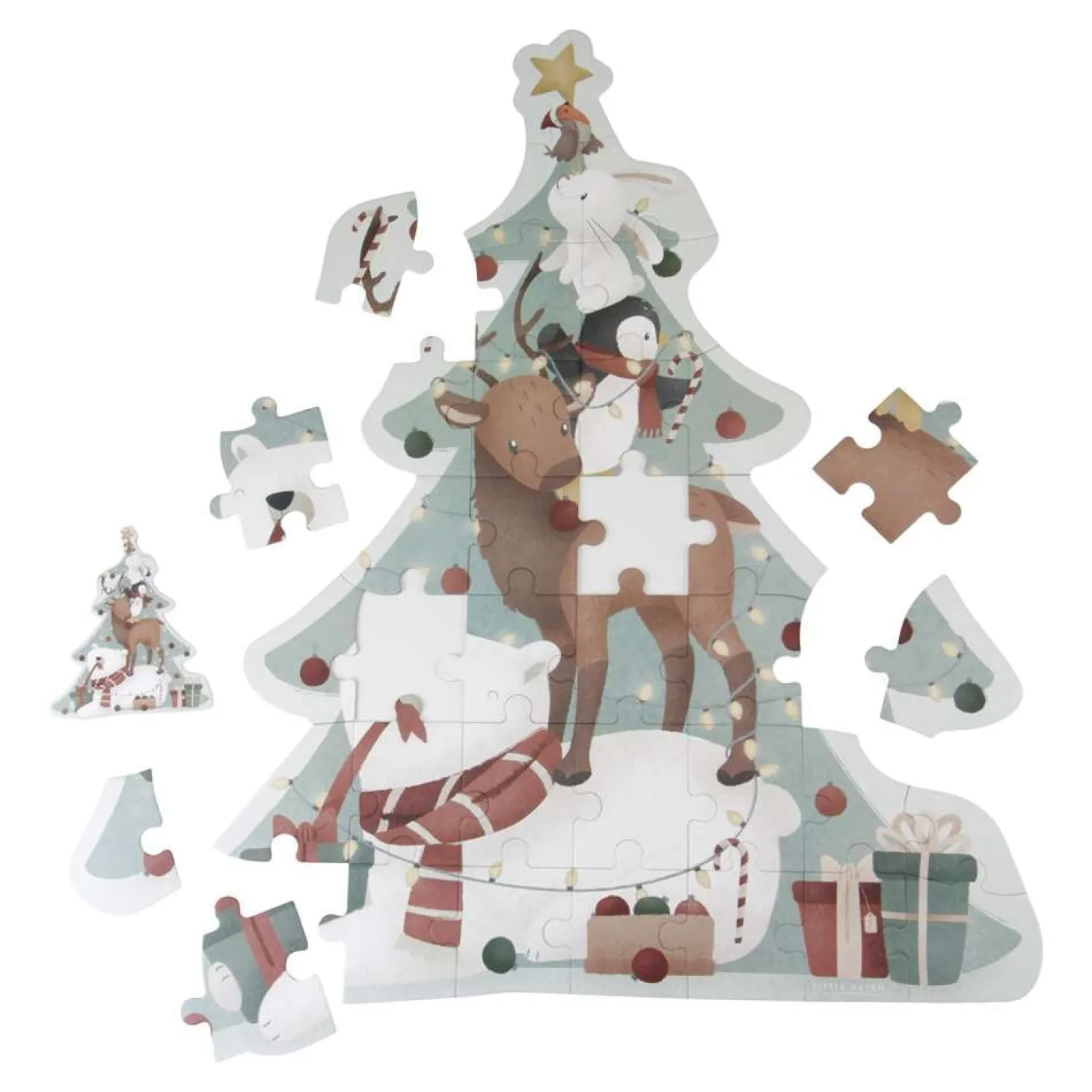 Little Dutch Puzzle de Noël en bois FSC