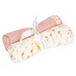 Little Dutch                    Set de 2 langes en gaze de coton    Blooming Safari            70x70 cm