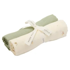 Little Dutch                    Set de 2 langes en gaze de coton     Forest Adventure             70x70 cm